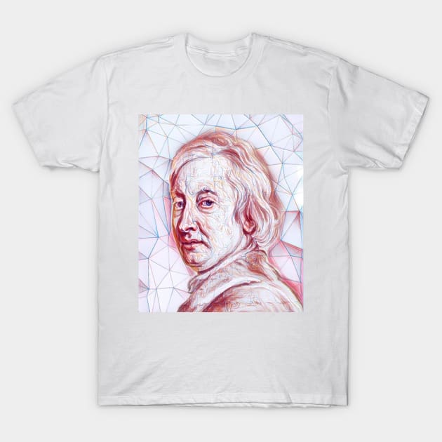 John Dryden Portrait | John Dryden Artwork | line art T-Shirt by JustLit